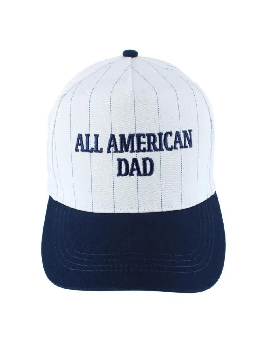 Мужская бейсболка в полоску "All American Dad" Trafalgar — изображение 1 из 4, темно-синий синий