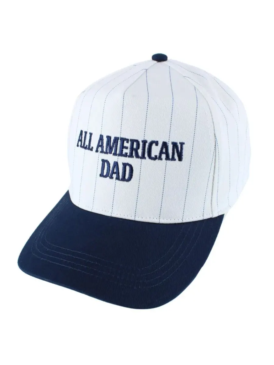 Мужская бейсболка в полоску "All American Dad" Trafalgar — изображение 3 из 4, темно-синий синий