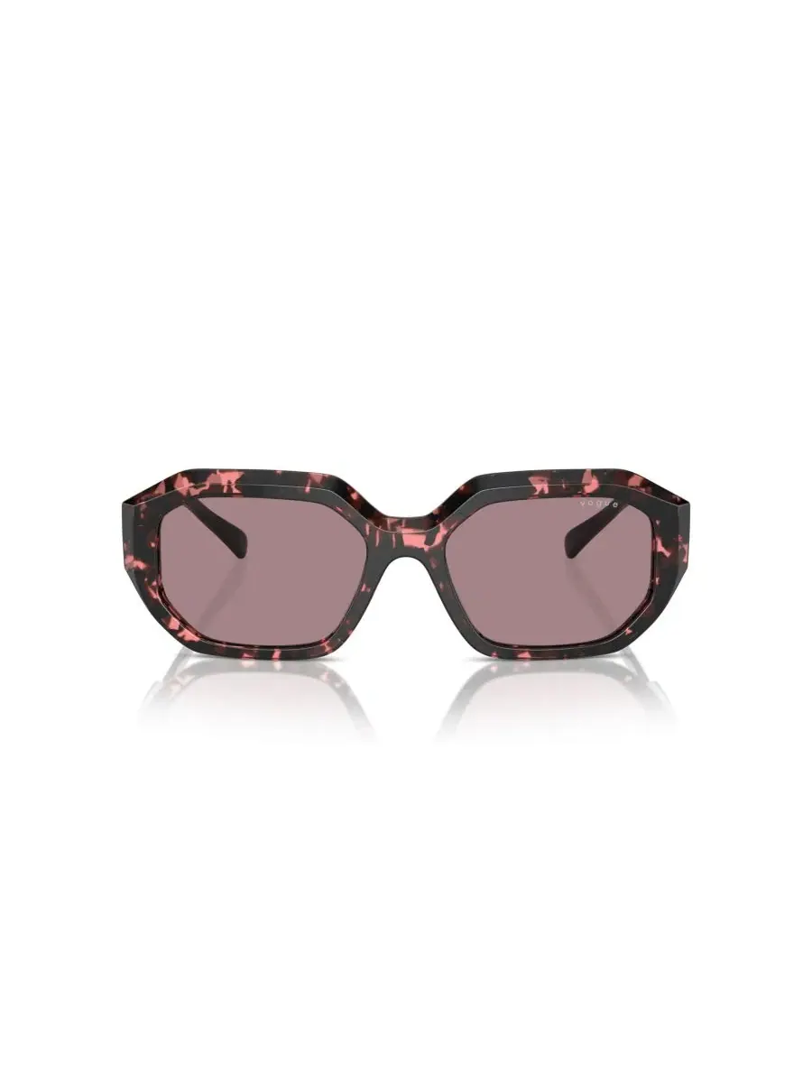 Женские солнцезащитные очки с геометрическим рисунком, VO5554S Vogue Eyewear — изображение 2 из 6, красный