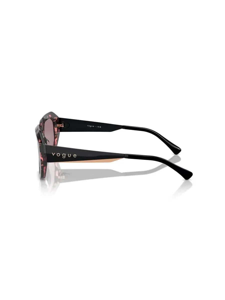 Женские солнцезащитные очки с геометрическим рисунком, VO5554S Vogue Eyewear — изображение 3 из 6, красный