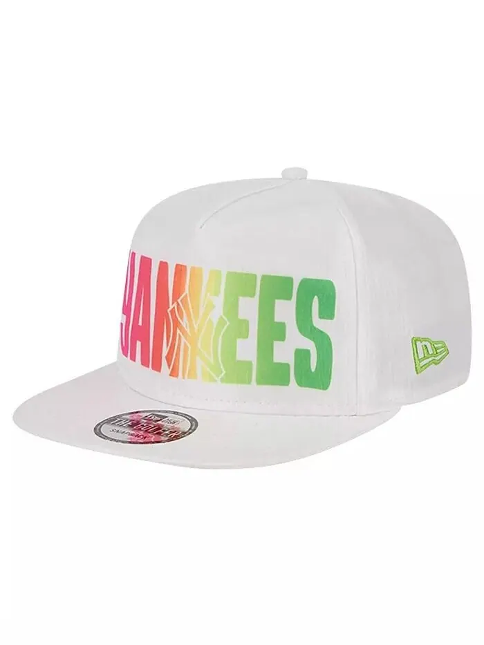 Мужская белая бейсболка-кепка New York Yankees Spring Spectrum Golfer Snapback New Era