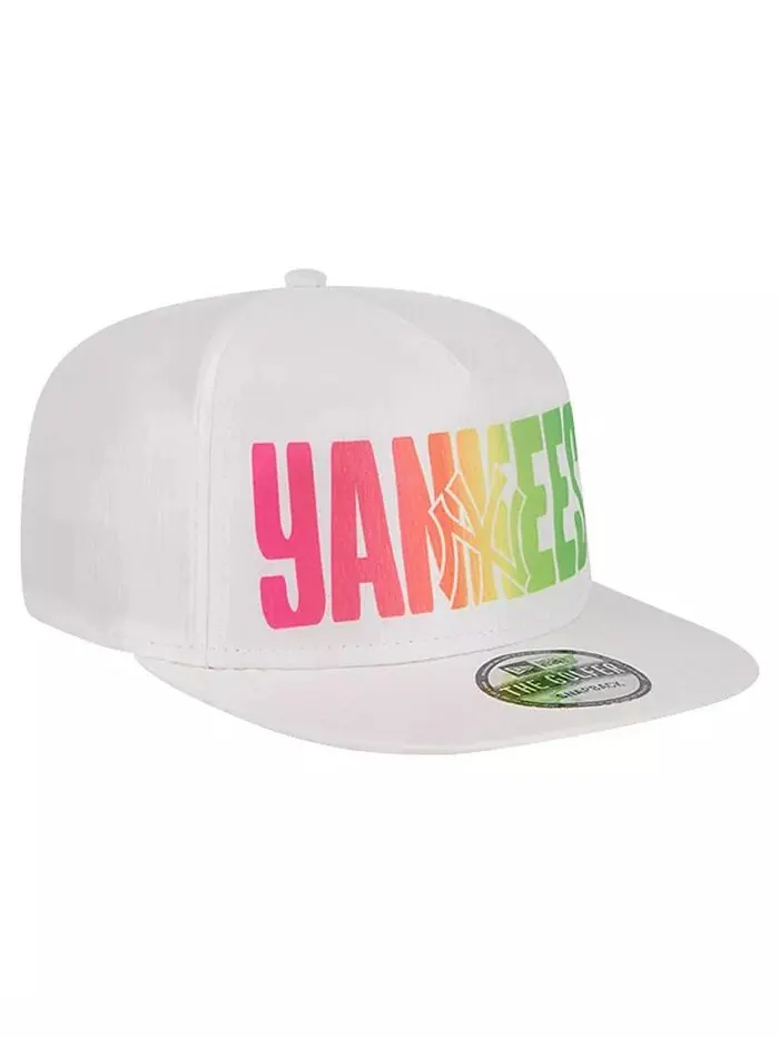 Мужская белая бейсболка-кепка New York Yankees Spring Spectrum Golfer Snapback New Era — изображение 2 из 4