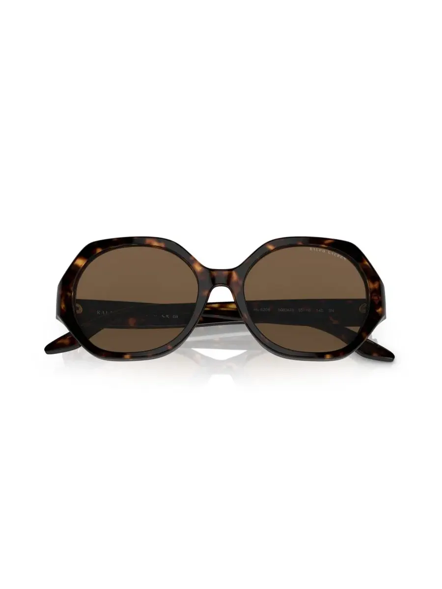 Солнцезащитные очки с геометрической оправой RL8208 Ralph Lauren — изображение 9 из 9, черный