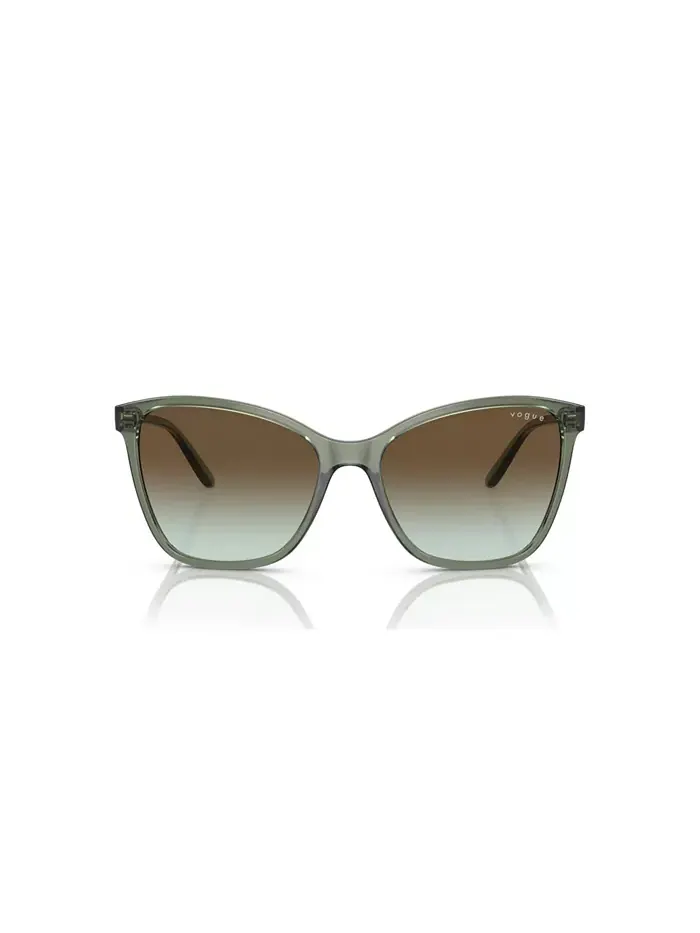 Женские солнцезащитные очки, градиентные VO5520S Vogue Eyewear — изображение 2 из 7, прозрачный зеленый