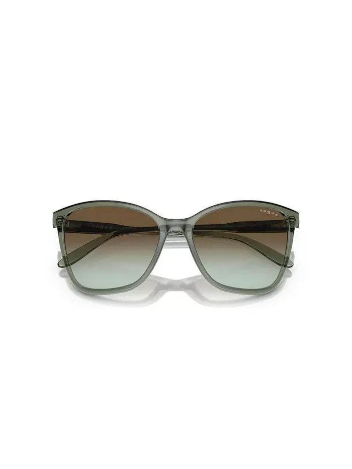 Женские солнцезащитные очки, градиентные VO5520S Vogue Eyewear — изображение 5 из 7, прозрачный зеленый