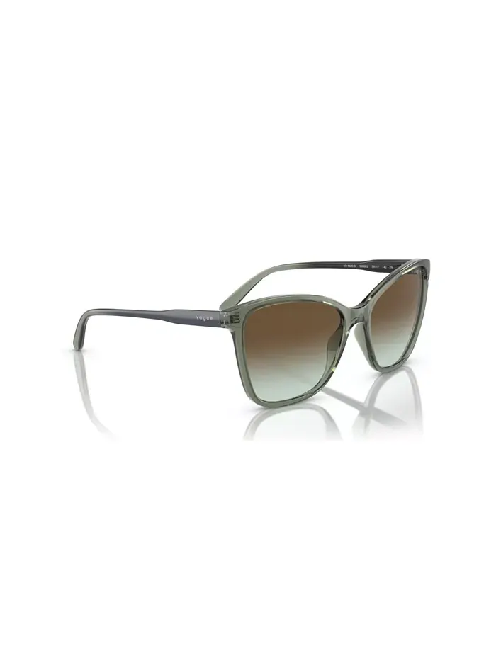 Женские солнцезащитные очки, градиентные VO5520S Vogue Eyewear — изображение 6 из 7, прозрачный зеленый