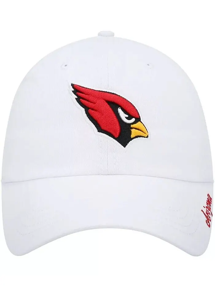 Женская белая регулируемая кепка с логотипом Arizona Cardinals Miata Clean Up '47 Brand — изображение 2 из 4, белый