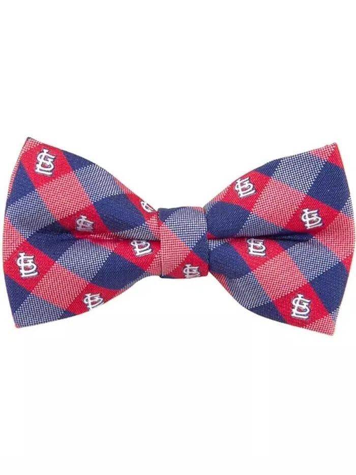 Мужской галстук-бабочка в клетку St. Louis Cardinals Eagles Wings — изображение 1 из 1, синий красный