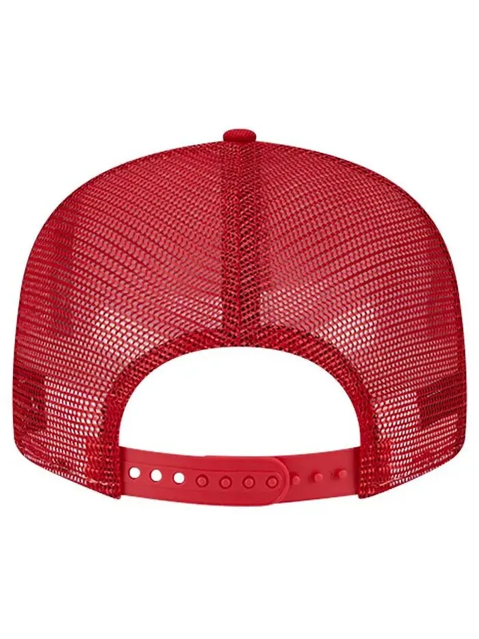 Мужская красная шляпа Snapback Los Angeles Angels Bikini Bottom Trucker 9FIFTY New Era — изображение 4 из 4, красный