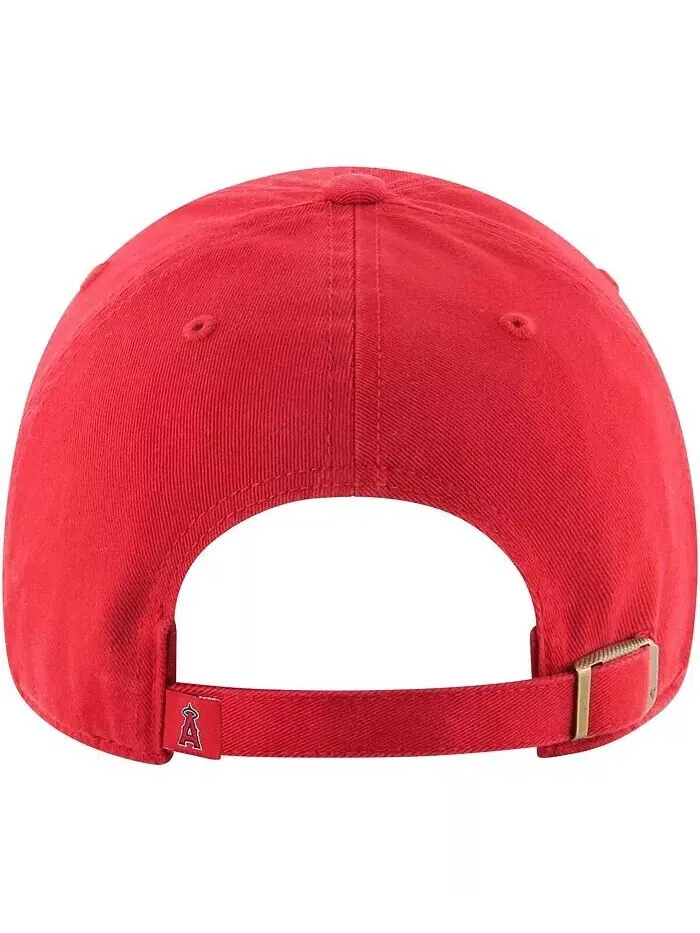 Мужская красная регулируемая шляпа Los Angeles Angels Clean Up '47 Brand — изображение 2 из 2, красный