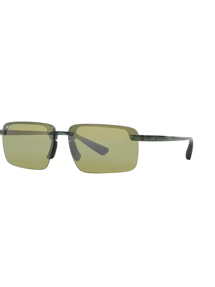 Унисекс поляризованные солнцезащитные очки Laulima, модель MJ000749 Maui Jim — изображение 1 из 5, зеленый