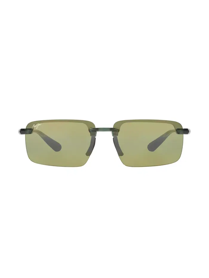 Унисекс поляризованные солнцезащитные очки Laulima, модель MJ000749 Maui Jim — изображение 2 из 5, зеленый