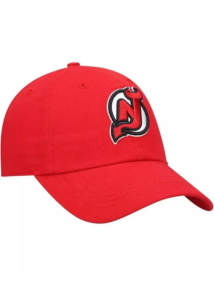 Красная женская регулируемая кепка New Jersey Devils Team Miata Clean Up '47 Brand — изображение 3 из 4, красный