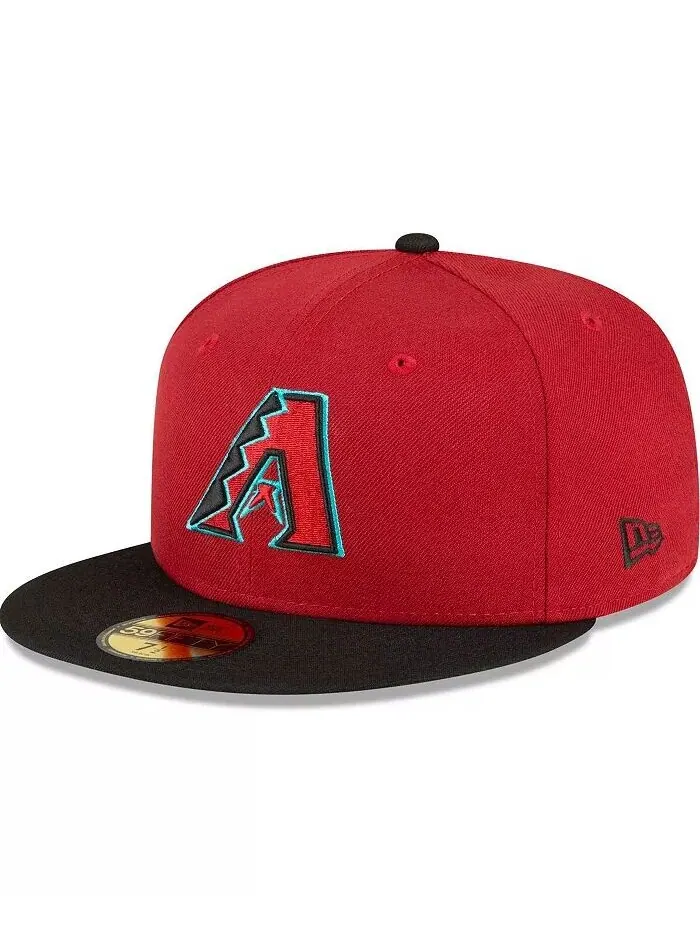 Мужская красно-черная шляпа Arizona Diamondbacks Home Authentic Collection On-Field 59FIFTY New Era — изображение 1 из 4