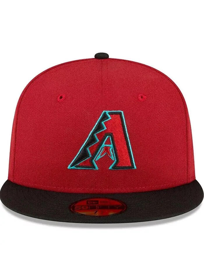 Мужская красно-черная шляпа Arizona Diamondbacks Home Authentic Collection On-Field 59FIFTY New Era — изображение 2 из 4