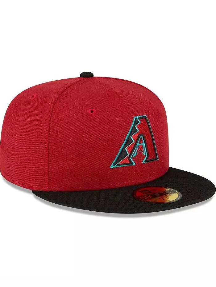 Мужская красно-черная шляпа Arizona Diamondbacks Home Authentic Collection On-Field 59FIFTY New Era — изображение 4 из 4