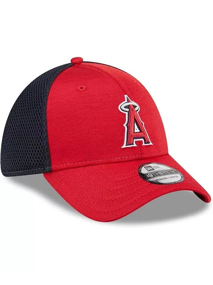 Мужская красная гибкая кепка Los Angeles Angels Neo 39THIRTY New Era — изображение 3 из 4, красный