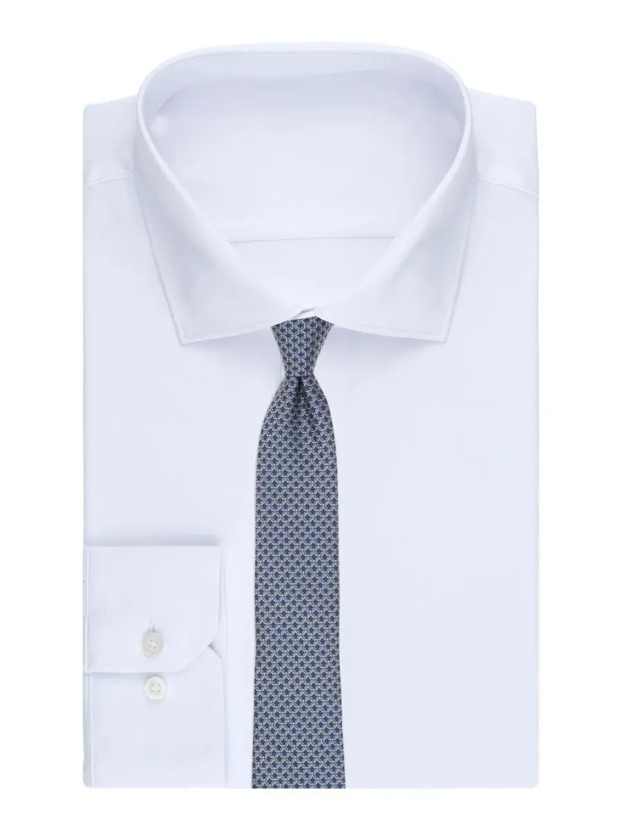 Мужской галстук Chelan Slim Neat Tie Alfani — изображение 3 из 3, темный темно-синий