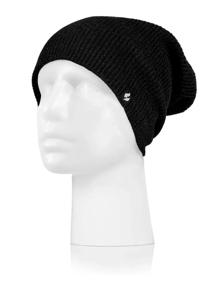Шляпа Celeste Space Dyed Rolled Hat Heat Holders — изображение 1 из 3, черный