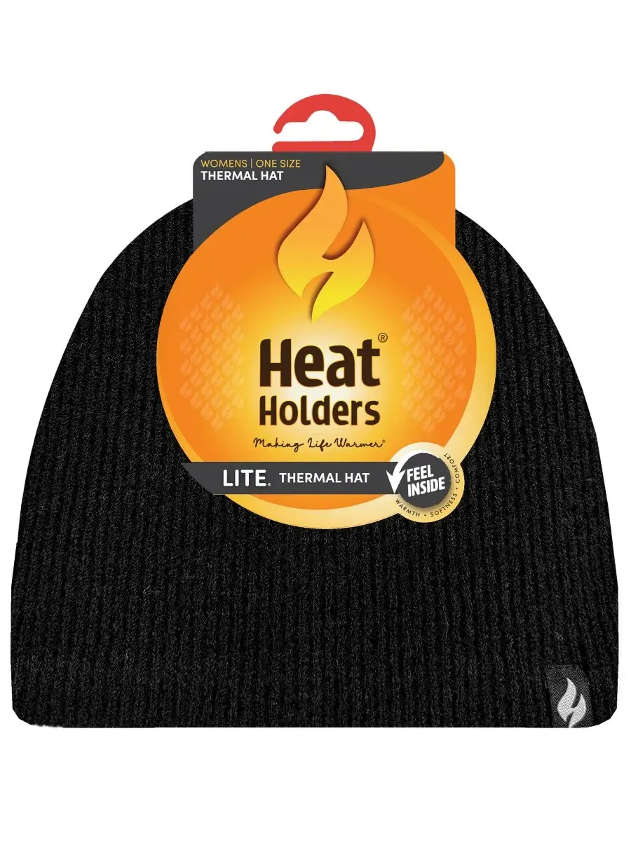 Шляпа Celeste Space Dyed Rolled Hat Heat Holders — изображение 2 из 3, черный