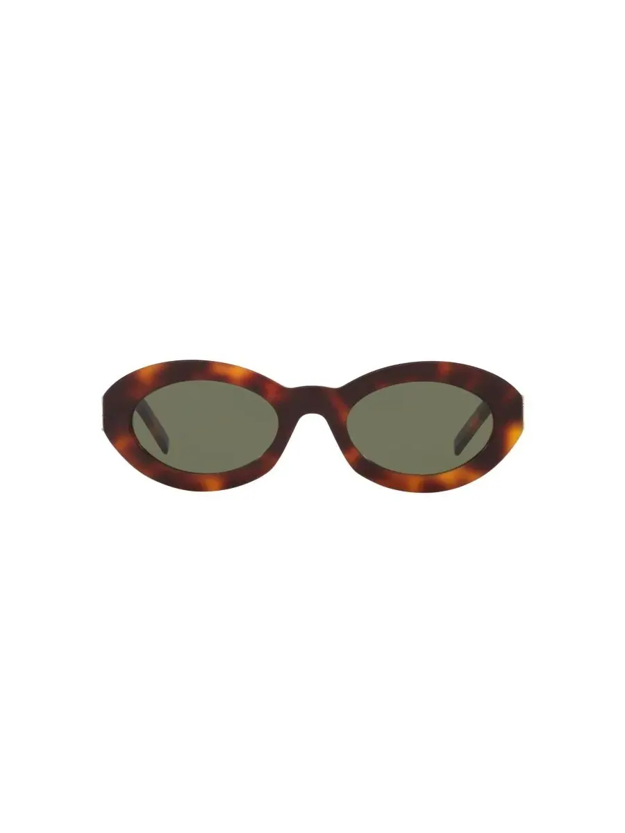 Женские овальные солнцезащитные очки, SL M136 YS000585 Saint Laurent — изображение 2 из 5, коричневый