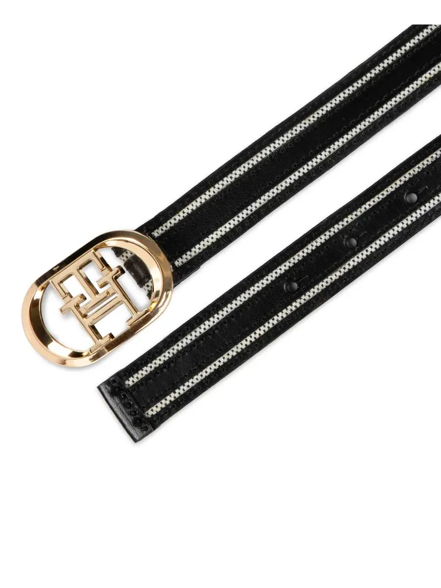 Женский повседневный пояс с пряжкой и монограммой Tommy Hilfiger — изображение 3 из 5, бежевый