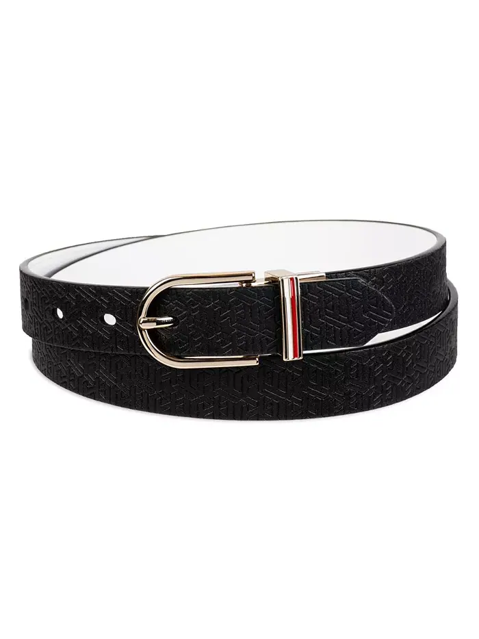 Ремень Women's Reversible Dress Casual Belt Tommy Hilfiger — изображение 2 из 5, белый черный