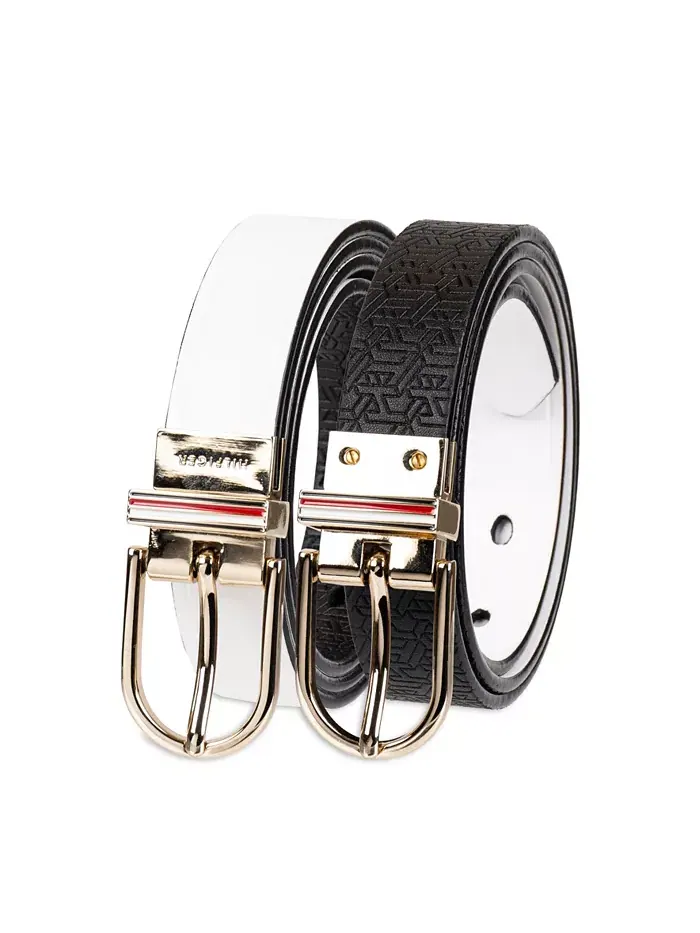 Ремень Women's Reversible Dress Casual Belt Tommy Hilfiger — изображение 3 из 5, белый черный