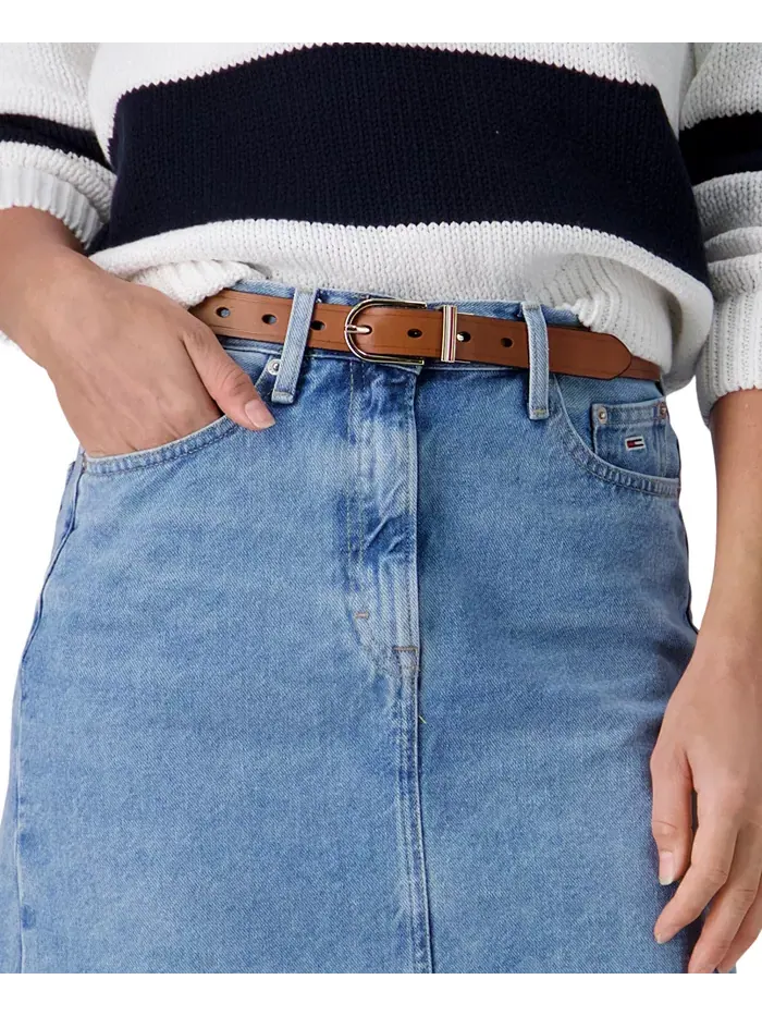 Ремень Women's Reversible Dress Casual Belt Tommy Hilfiger — изображение 8 из 8, бежевый темно-синий