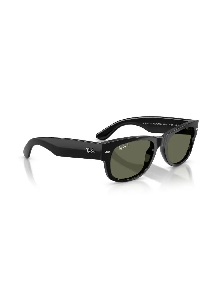Поляризованные солнцезащитные очки Mega Wayfarer унисекс, RB0832S Ray-Ban — изображение 5 из 7, черный