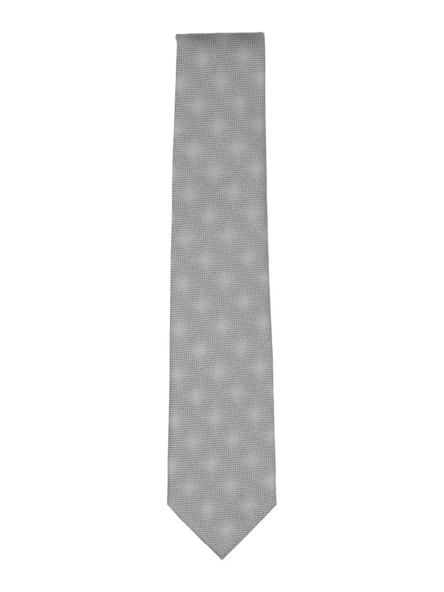 Мужской классический галстук Wolcott Jacquard Perry Ellis Portfolio — изображение 2 из 3, серебряный