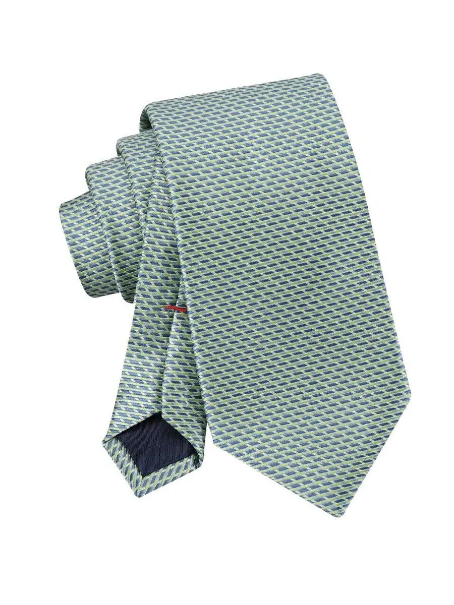 Мужской галстук Lowell Micro Geo Tommy Hilfiger — изображение 4 из 5, зеленый