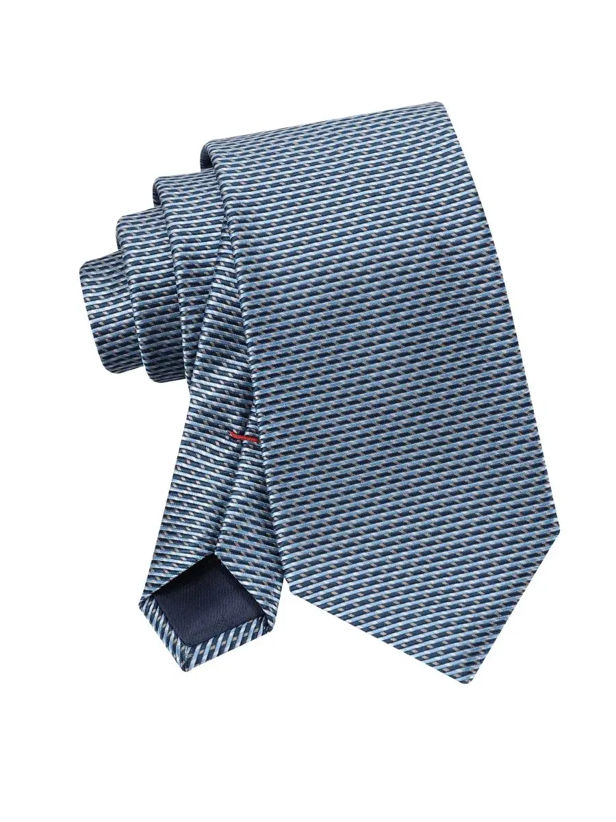 Мужской галстук Lowell Micro Geo Tommy Hilfiger — изображение 4 из 5, темно-синий