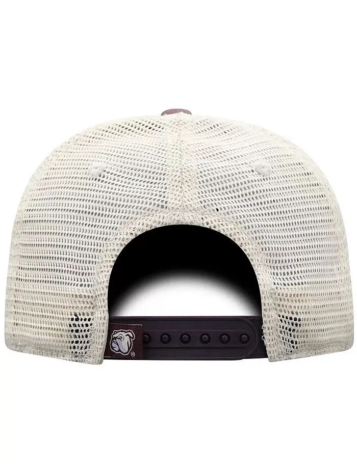 Мужская темно-бордовая кепка Mississippi State Bulldogs Offroad Trucker Snapback Top Of The World — изображение 4 из 4