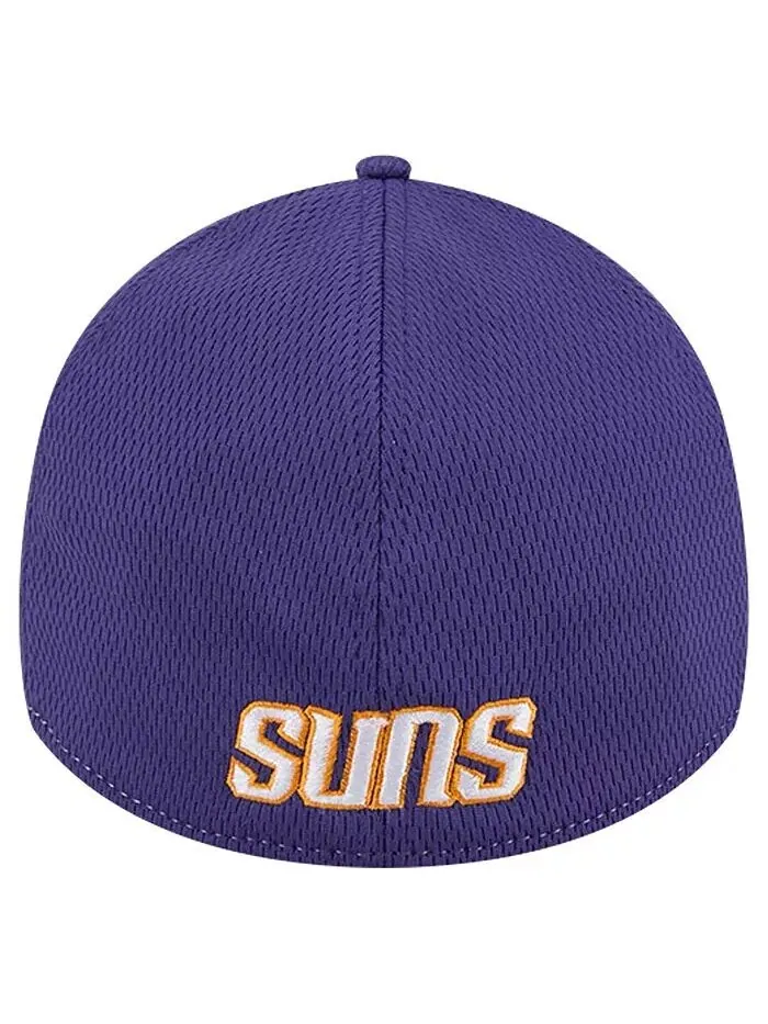 Мужская двухцветная кепка Phoenix Suns серо-фиолетового цвета 39THIRTY Flex New Era — изображение 2 из 4, серый черный