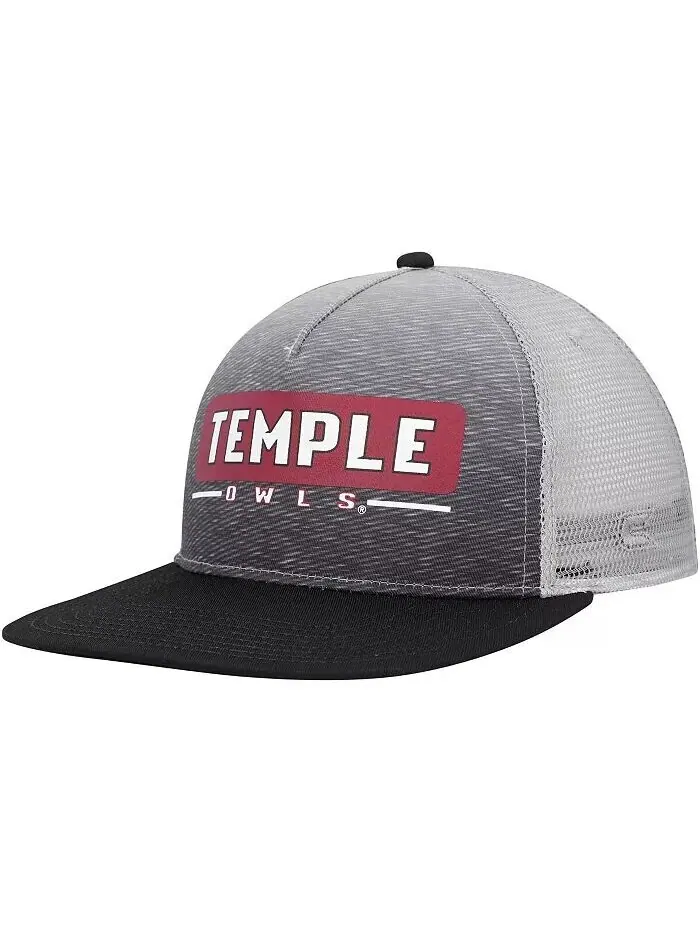 Мужская серая шляпа Snapback Temple Owls Colosseum — изображение 1 из 2, серый