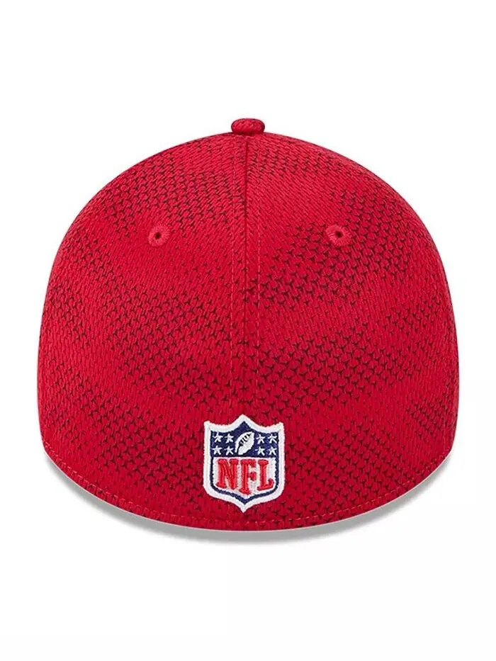 Мужская кепка Scarlet San Francisco 49ers 2024 Sideline 39THIRTY Flex New Era — изображение 2 из 4, алый