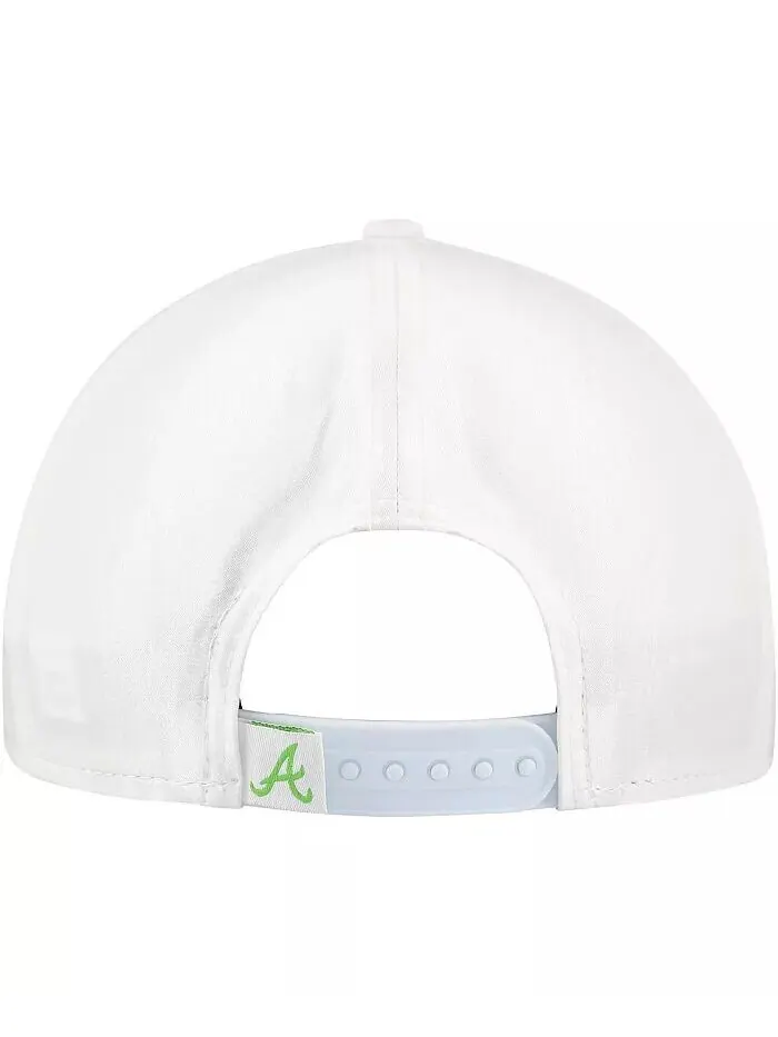 Мужская белая кепка Atlanta Braves Spring Spectrum Golfer Snapback New Era — изображение 4 из 4, белый