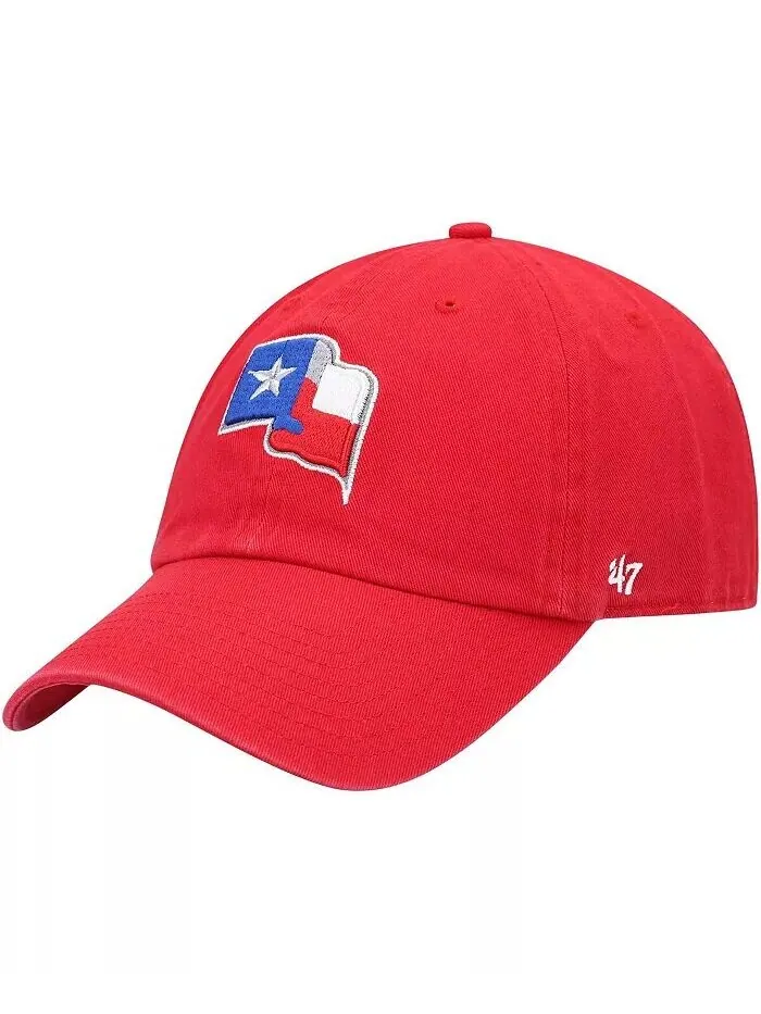 Мужская регулируемая кепка Red Texas Rangers Clean Up Team '47 Red '47 Brand — изображение 1 из 4, красный