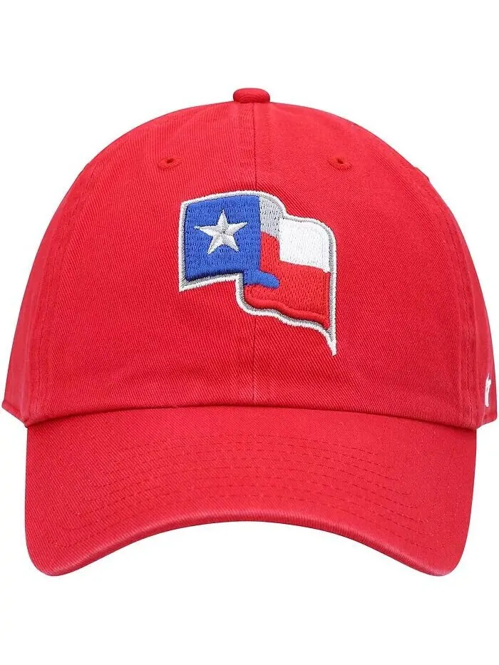 Мужская регулируемая кепка Red Texas Rangers Clean Up Team '47 Red '47 Brand — изображение 2 из 4, красный