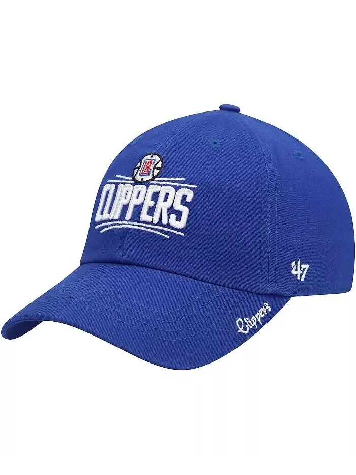Женская кепка Royal La Clippers Miata Clean Up Logo '47 с регулируемой высотой '47 Brand