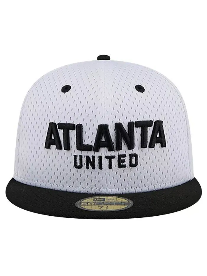 Мужская белая кепка Atlanta United FC Throwback Mesh 59FIFTY New Era — изображение 3 из 4, белый