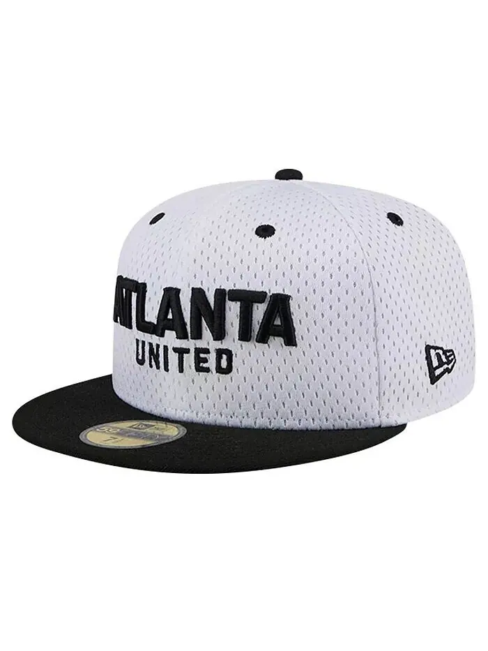Мужская белая кепка Atlanta United FC Throwback Mesh 59FIFTY New Era — изображение 4 из 4, белый