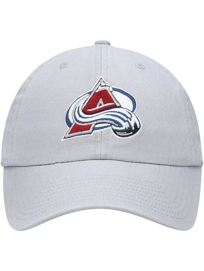 Мужская серая регулируемая шляпа Colorado Avalanche Clean Up '47 '47 Brand — изображение 2 из 4, серый