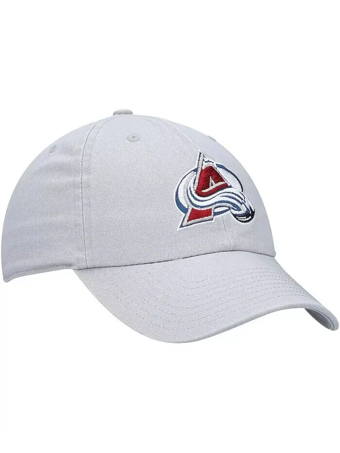 Мужская серая регулируемая шляпа Colorado Avalanche Clean Up '47 '47 Brand — изображение 3 из 4, серый