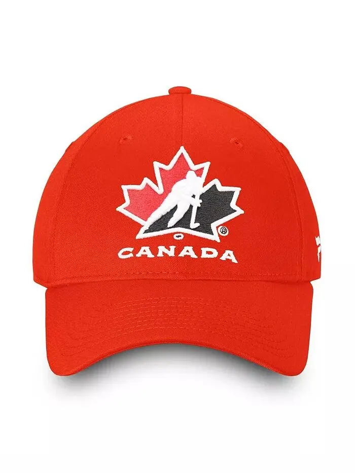 Мужская красная хоккейная шапка Canada Core Adjustable Fanatics — изображение 2 из 4