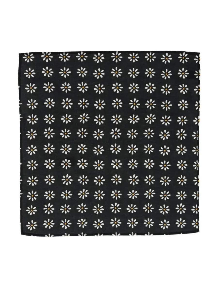 TRAFALGAR Мужские хлопковые платки Mary's Rose Daisy (3 шт.) — изображение 2 из 5, черный белый золотистый