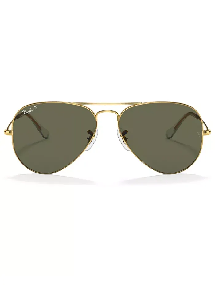 Унисекс поляризованные солнцезащитные очки, RB3025 AVIATOR CLASSIC Ray-Ban — изображение 2 из 7, зеленый