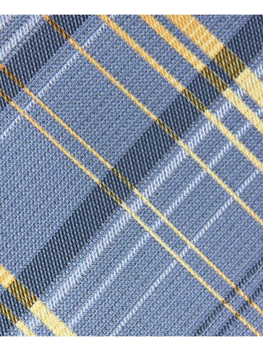 Мужской клетчатый галстук Van Heusen — изображение 4 из 4, светлый синий