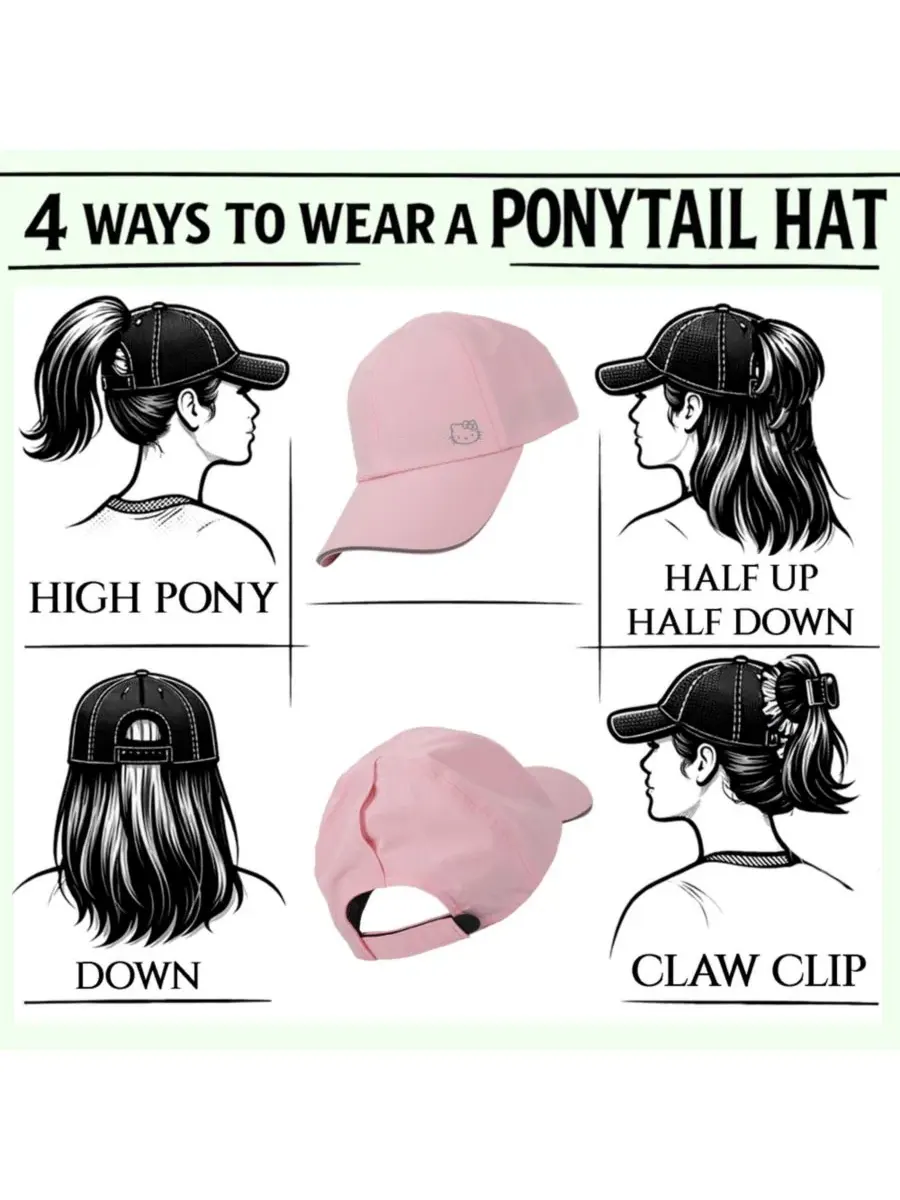 Бейсболка Washed Performance Dad Hat Hello Kitty — изображение 5 из 8, розовый